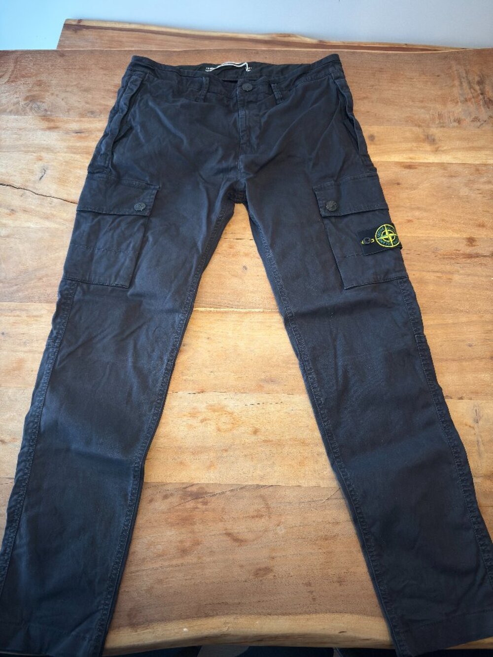 Stone Island Tapered Stretch-Cotton Cargo Trousers - 30 x 30